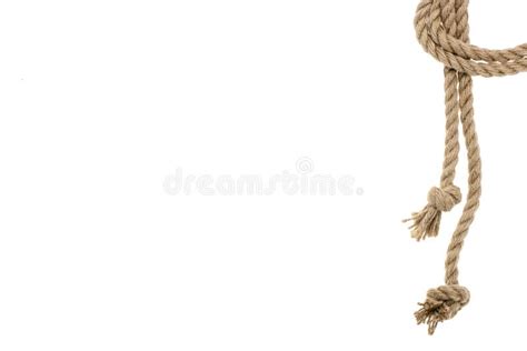Close Up View Of Rope With Knots Stock Image Image Of Closeup Marine