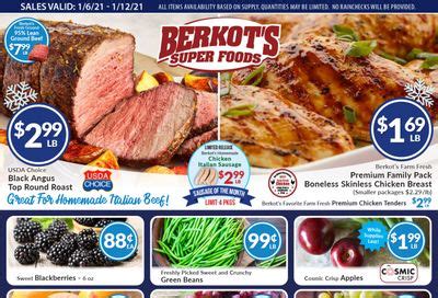 Berkot's super foods is located in aroma park city of illinois state. Berkot's Super Foods Weekly Ads, Flyers, Coupons, Deals ...
