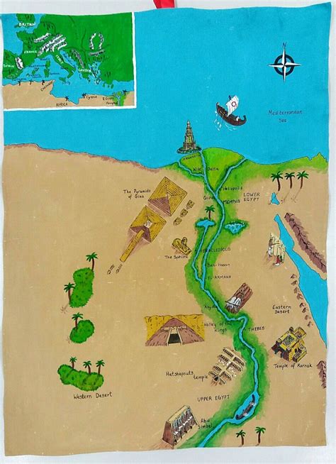 Map Of Ancient Egypt Louise Underwood Obsesivcreativ
