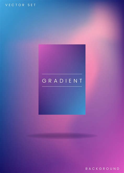 Abstract Gradient Poster Template Royalty Free Stock Vector