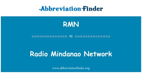 Rmn Definición Radio Mindanao Network Radio Mindanao Network