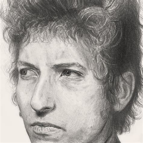 Bob Dylan Portrait Pencil Drawing Art Realistic Art Etsy