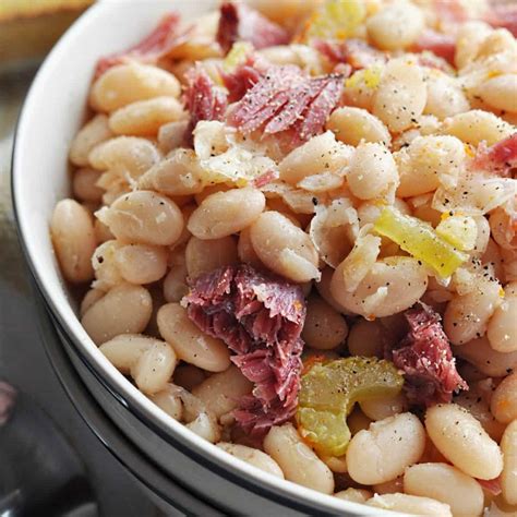 Crock Pot Great Northern Beans Southern Style Savory With Soul