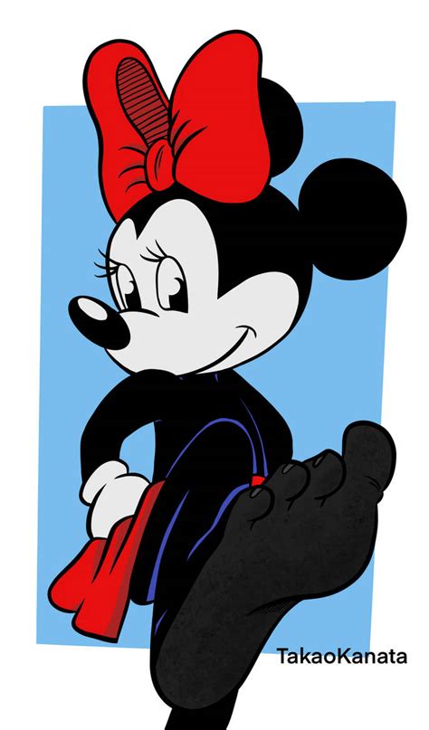 Minnie Mouse Barefoot By Takaokanata On Deviantart