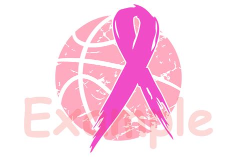Basketball Tackle Breast Cancer Svg Awareness Ribbon 1019s 147258 Svgs Design Bundles
