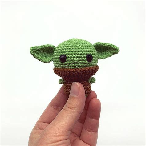 Baby Yoda The Child Crochet Keychain The Mandalorian Yodababy Etsy