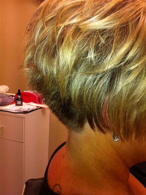 Back View Of Stacked Short Hairstyles Fashion Style