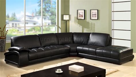 Anshunyin symmertrical reclining sectional sofa sectional sofa power motion sofa living room sofa corner sectional sofa with cup holder, black leather. Black Bonded Leather Modern Sectional Sofa w/Wooden Legs