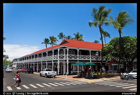 Picturephoto Pioneer Inn And Streets Lahaina Maui Hawaii Usa