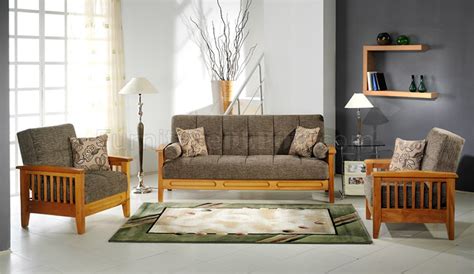 Buy living room furniture if you want to add a contemporary touch to your living room and choose a plush modern living room furniture set. Fume Microfiber Living Room w/Wooden Frame Storage Sleeper ...