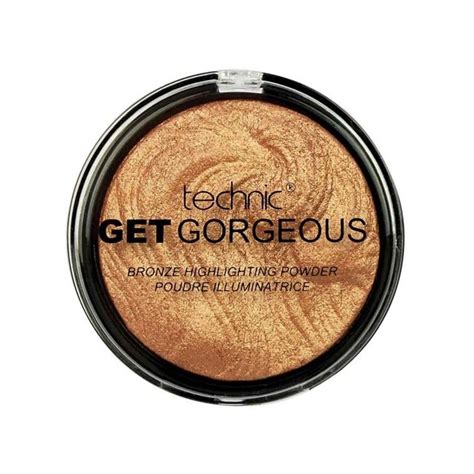 Technic Get Gorgeous 24ct Gold Highlighting Powder 6g Compact