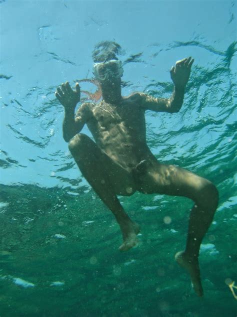 Naked Man Underwater