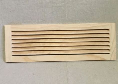26x08 Wood Return Air Grille Panel Only