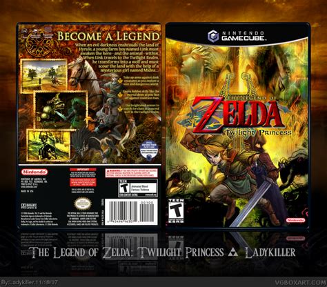 The Legend Of Zelda Twilight Princess Gamecube Box Art Cover By