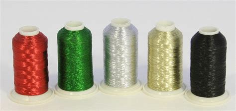New Threadnanny 5 Cones Metallic Machine Embroidery Thread