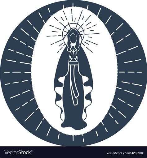Immaculate Conception Virgin Mary Royalty Free Vector Image
