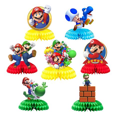Buy Mario Honeycomb Centerpieces Mario Table Topper Mario Birthday