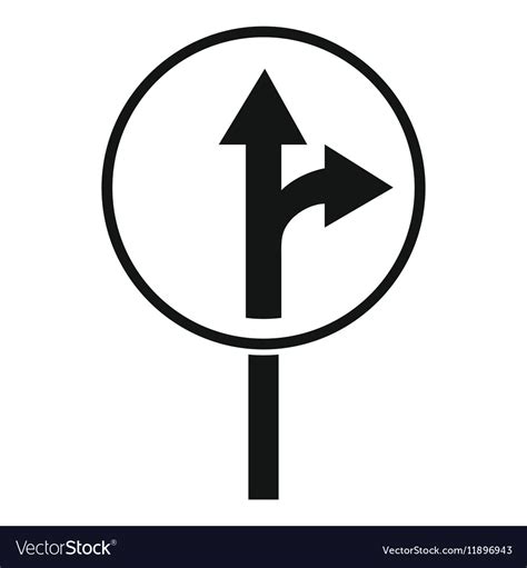 Right Turn Road Sign