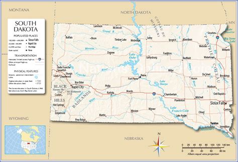 South Dakota County Map County Map With Cities