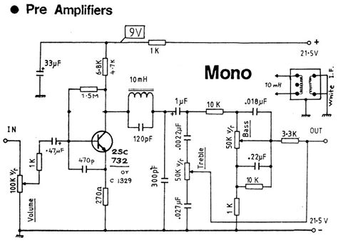 Dynamic Mic Preamp Circuit Transistor Circuit Diagram