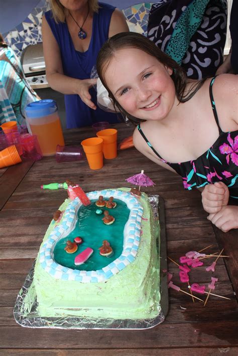 Birthday Cakes For My Lovelies Pool Party Gabis 9th Birthday