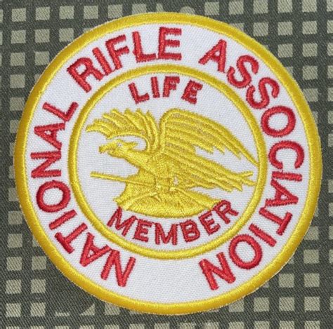 Nra National Rifle Association Of America Life Member Patch Decal