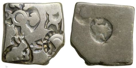 India Mauryan Empire Punch Mark Silver 321 To 187 Bc Ancient