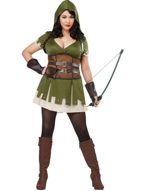 Women S Plus Size Lady Robin Hood Fancy Dress Costume Main Image Plus Size Costume Costumes