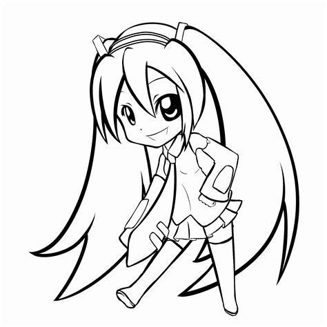 Miku Coloring Pages at GetColorings.com | Free printable colorings