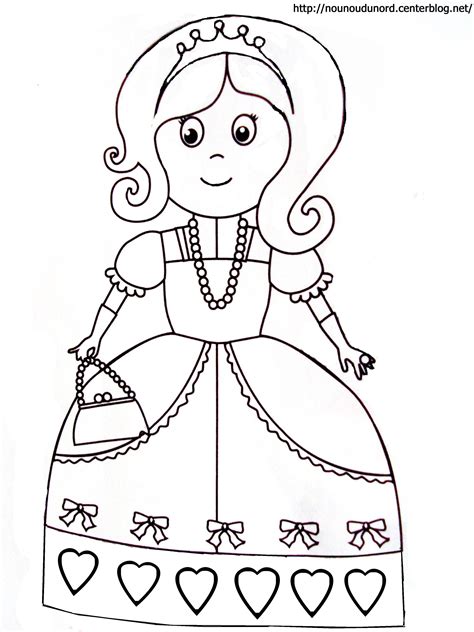 coloriage princesse a imprimer