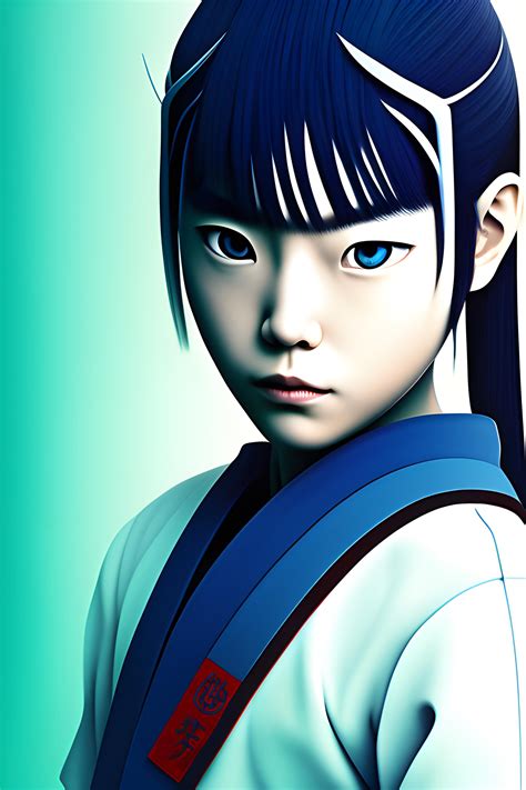 Minimalist Picture Of Mizu From Blue Eye Samurai Netflix Show