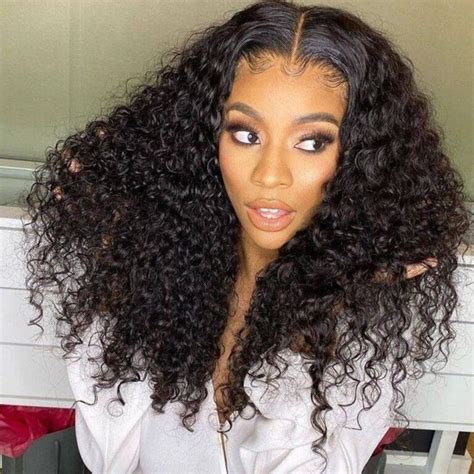 Water Wave Hd Lace Front Wigs Super Thick Human Hair Wig Tinashehair