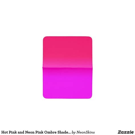 Hot Pink And Neon Pink Ombre Shade Color Fade Card Holder Zazzle In