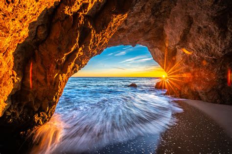 Nikon D850 Malibu Sea Cave Sunset Fine Art California Coast Beach