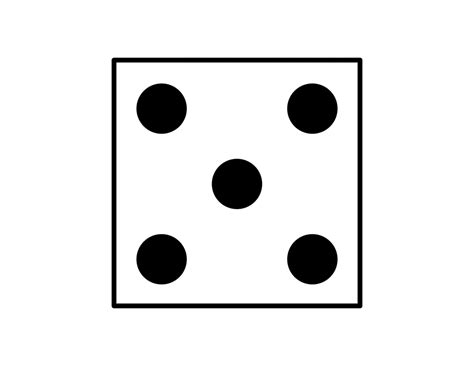 Dice Number 5 Clipart Best