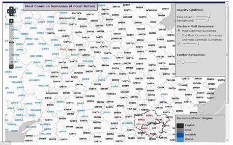 The Interactive Map That Reveals Britains Most Popular Surnames