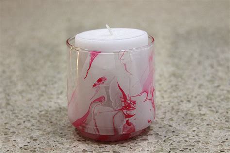 Valentine Marbled Candle Holder Grandma Ideas