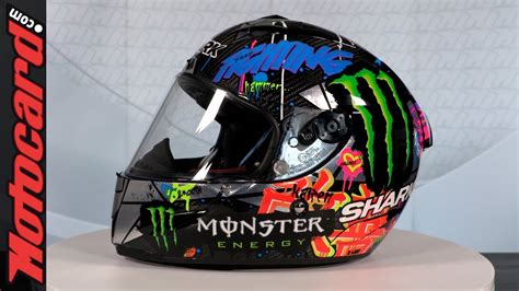Aerodynamic shape that reduces noise. Shark Race-R Pro Carbon Lorenzo Cataluña GP. ¡UNBOXING EN ...