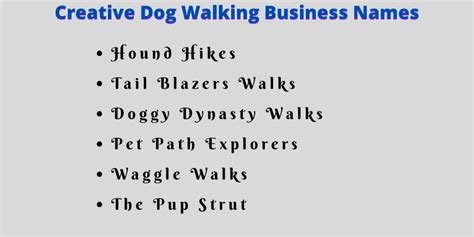 700 Dog Walking Business Names Ideas