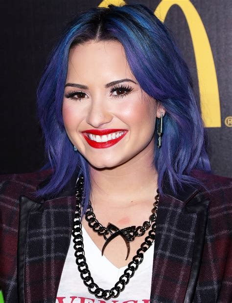 Demi lovato purple hair #love warrior singing her heart out. Purple | Demi Lovato's Ever-Changing Hair Color | Us Weekly