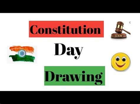 Constitution Day Drawing Indian Constitution Day Poster Fundamental
