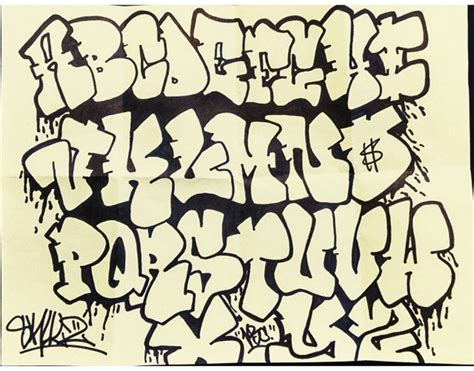 Dibujar Abecedario O Letras En Graffiti Alfabeto De
