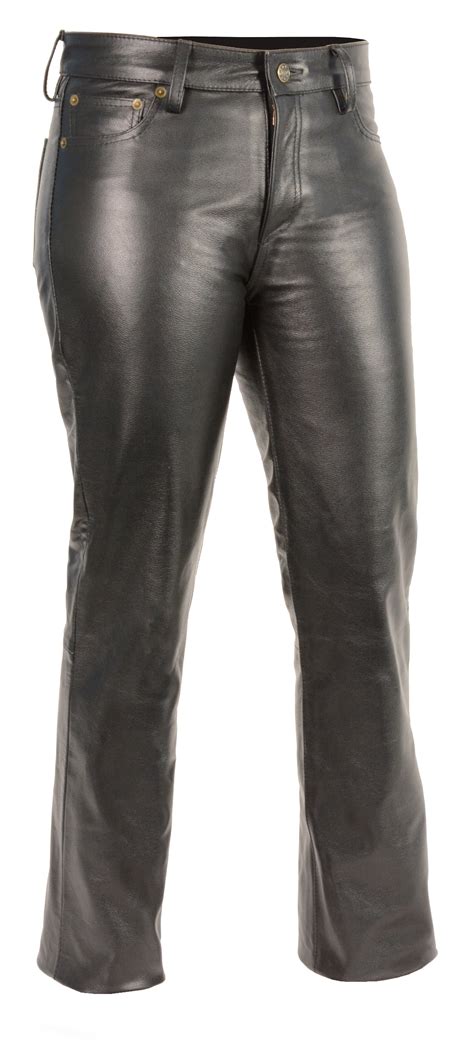 Milwaukee Leather Lkl6790 Womens Classic 5 Pocket Black Leather Pants