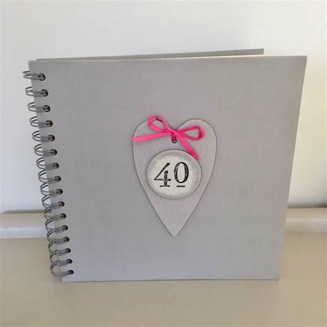 40th Birthday Memories Album Keepsake Book ~ Boxed By Chapel Cards