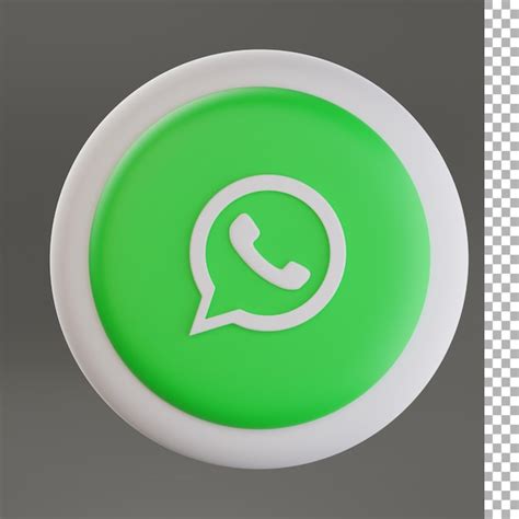 Premium Psd Whatsapp Icon 3d Rendering
