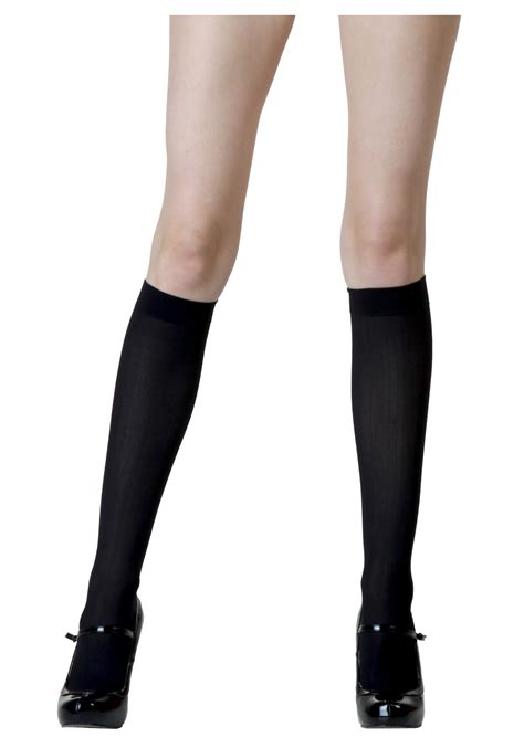 black knee high stockings