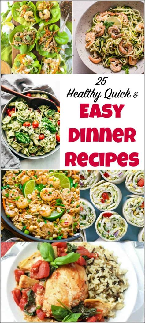 25 Healthy Quick and Easy Dinner Recipes to Make at Home