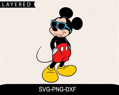 Disney Mickey Sunglasses Svg Mickey Svg Mickey Mouse Svg Etsy