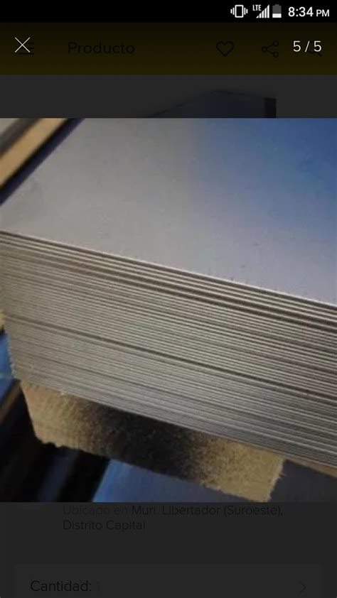 Lamina Galvanizada Calibre 22 - Bs. 5.000.000,00 en Mercado Libre