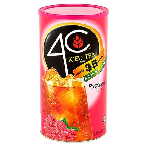 4c Raspberry Flavor Iced Tea Mix 5 Lb 79 Oz